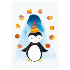 Schönegrüsse Postkarte Winter - Pinguin