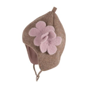 Pure Pure Wollfleece Mütze walnuss Blume