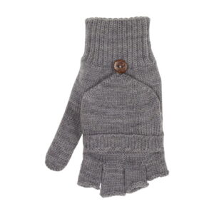Pure Pure Umklapp-Fingerhandschuhe grau-melange