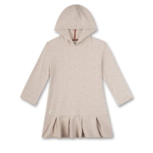 Sanetta Sweatkleid mit Kapuze Beige