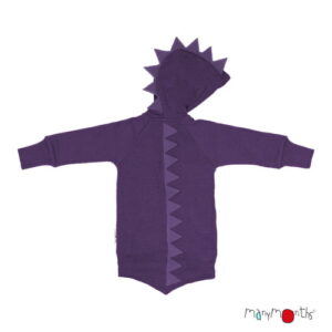 Manymonths Dino Hoodie with Big Pocket Unique Dusty Grape
