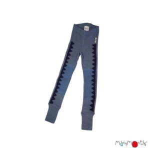 Manymonths Dino-Leggings Blue Mist mit Knee Patches