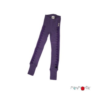 Manymonths Dino-Leggings Dusty Grape mit Knee Patches