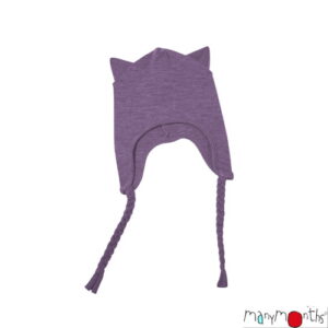 Manymonths Kitty Earflap Beanie Dusty Grape