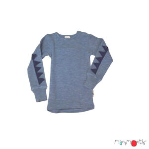 Manymonths Dino Langarmshirt Blue Mist