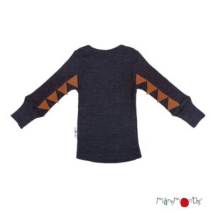 Manymonths Dino Langarmshirt Foggy Black
