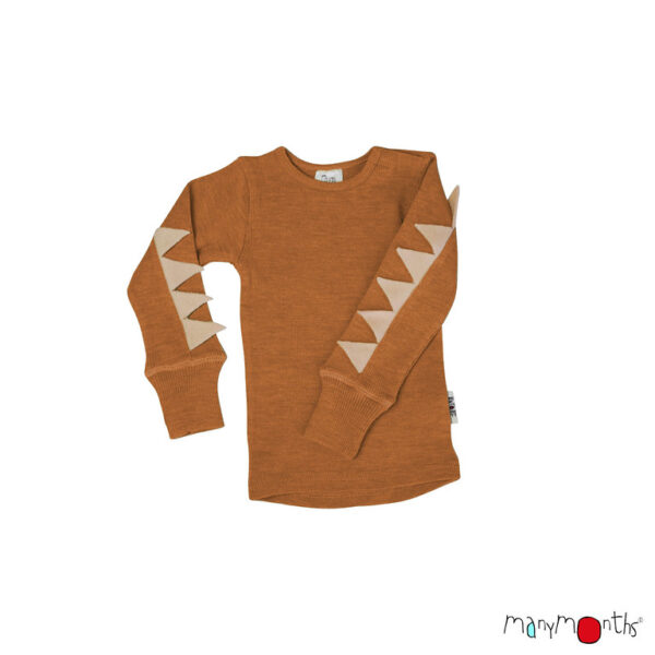 Manymonths Dino Langarmshirt Potter's Clay
