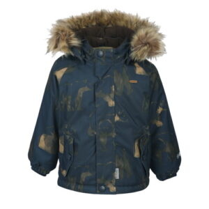 Minymo Winterjacke Bären dunkelblau