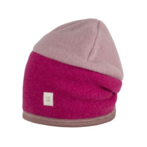 Pure Pure Wollfleece Beanie zweifarbig pink