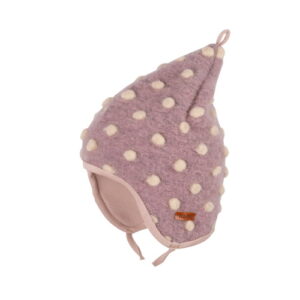 Pure Pure Mini Wollwalk Zipfelmütze mauve cream