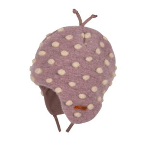 Pure Pure Wollwalk Bindemütze mauve cream