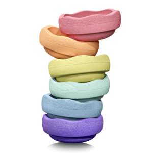 Stapelstein 6er Set Rainbow Pastel