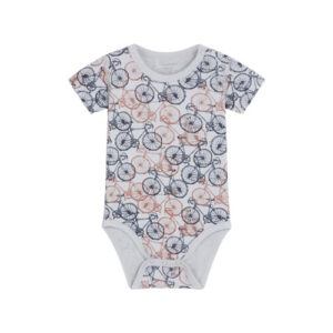 Hust&Claire Bambusviskose-Body Velos blau kurzarm