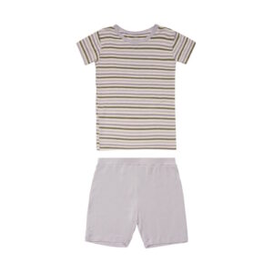 Hust&Claire Pyjama aus Bambusviskose gestreift lila