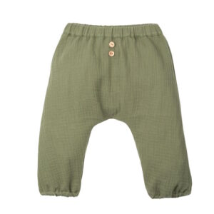 Pure Pure Musselin Babyhose dill