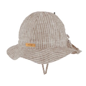 Pure Pure Sommerhut aus Leinen dune gestreift