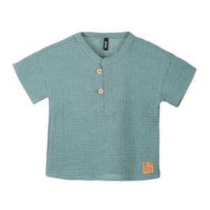 Pure Pure Mini-Hemd kurzarm aus Musselin arctic