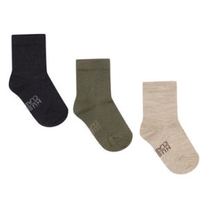 Hust & Claire Woll-Bambus Socken 3-er Pack grün
