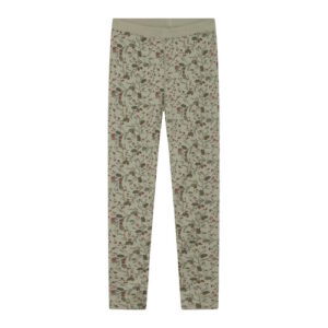 Hust&Claire Woll-Bambus Damen Leggings Zweige grün