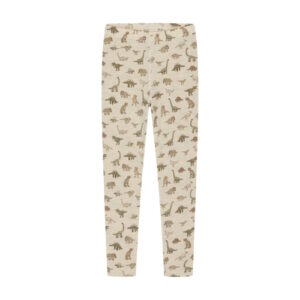 Hust&Claire Woll-Seide Leggings Dinosaurier weiss