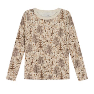 Hust&Claire Woll-Bambus Langarmshirt Wald beige