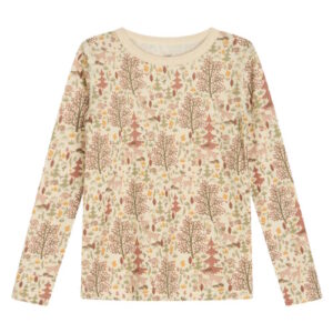 Hust&Claire Woll-Bambus Langarmshirt Wald rosa