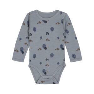 Hust&Claire Wolljersey Body Schäfchen blau