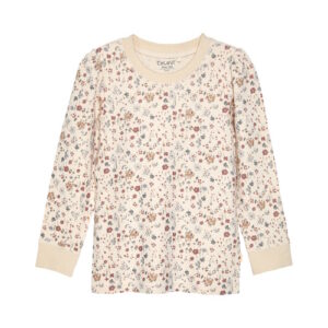 Celavi Bambusviskose Wolle Doubleface Langarmshirt Whitered Rose