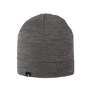 Pure Pure Mini Beanie Interlock Merinowolle grau melange