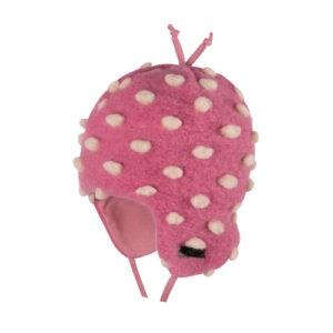 Pure Pure Wollwalk Bindemütze dusty pink cream