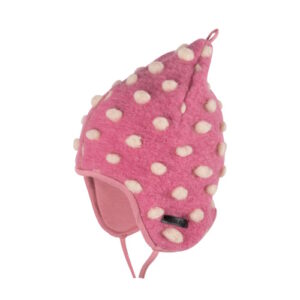 Pure Pure Mini Wollwalk Zipfelmütze dusty pink creme