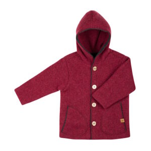 Pure Pure Wollwalk Jacke anthrazit beere