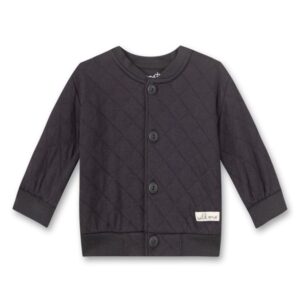 Sanetta Pure Sweatjacke quilted dunkelgrau