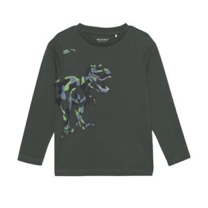 Minymo Langarmshirt Dinosaurier grün