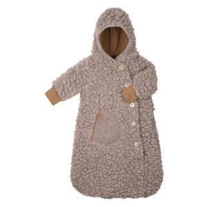 Pure Pure Fussack aus Woll-Tencel Plüsch