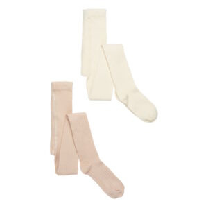 Minymo Bambusviskose Strumpfhose 2er Pack off white