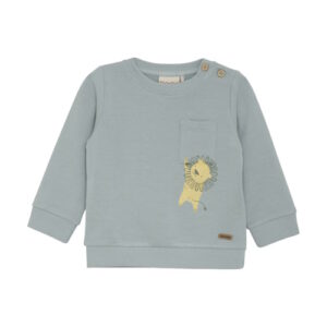 Minymo Bambusviskose Sweatshirt Löwe Misty Blue