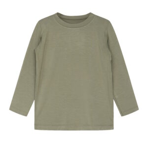 Hust&Claire Bambusviskose Langarmshirt Khaki