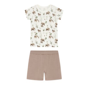 Hust&Claire Pyjama aus Bambusviskose Safari ivory