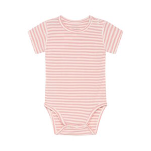 Hust&Claire Bambusviskose-Body pink gestreift