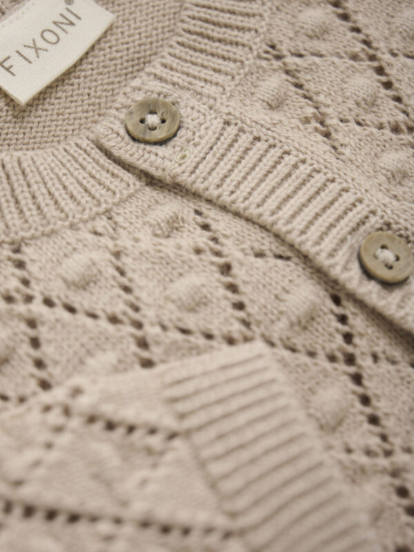 Fixoni Strick Cardigan beige – Bild 2