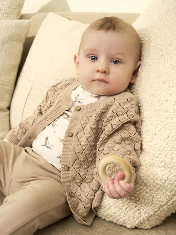 Fixoni Strick Cardigan beige – Bild 3