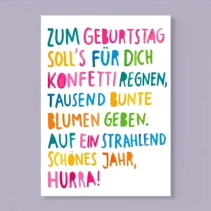 Frau Ottilie Postkarte Geburtstagswünsche