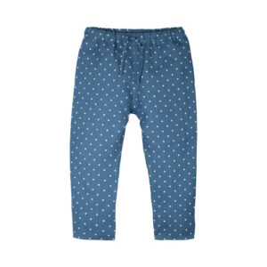 Pure Pure Leinenhose steel blue gepunktet