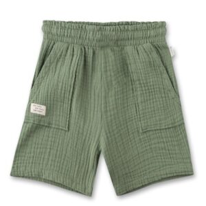 Sanetta Pure Shorts Grün aus Musselin