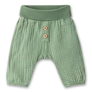 Sanetta Pure Baby-Hose Grün aus Musselin