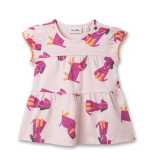 Sanetta Pure Kleid Rosa Hunde