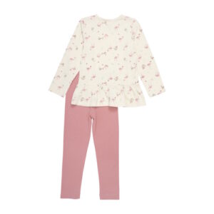 Celavi Pyjama Baumwoll-Viscose Flamingo