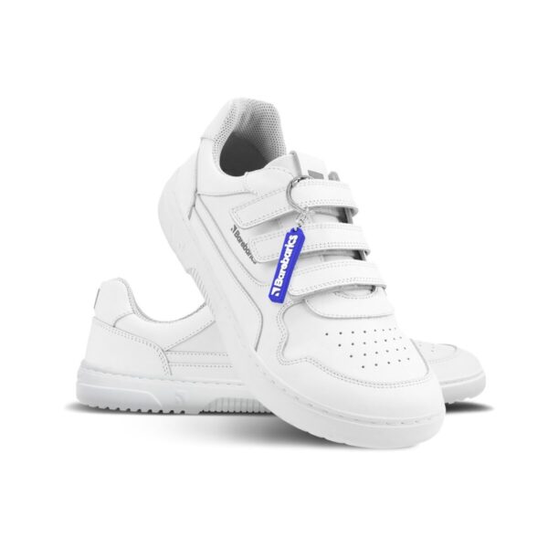 Barefoot Sneakers Barebarics Zing Velcro - All White - Leather – Bild 2