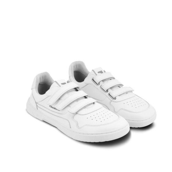 Barefoot Sneakers Barebarics Zing Velcro - All White - Leather – Bild 4